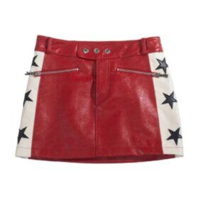 Jeep Faux Leather Mini Skirt